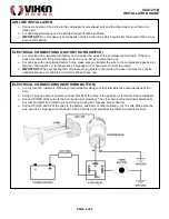 Предварительный просмотр 2 страницы Vixen Horns VXA7211B Installation Manual