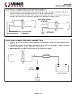 Предварительный просмотр 2 страницы Vixen Horns VXH1002C Installation Manual