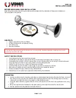 Vixen Horns VXH1164 Installation Manual preview