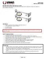 Preview for 1 page of Vixen Horns VXH1167CX2 Installation Manual