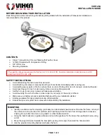 Vixen Horns VXH1264 Installation Manual preview