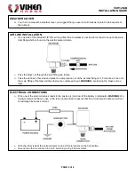 Предварительный просмотр 2 страницы Vixen Horns VXH1264B Installation Manual