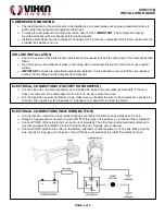 Preview for 2 page of Vixen Horns VXH2311B Installation Manual