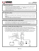 Предварительный просмотр 2 страницы Vixen Horns VXH2411C Installation Manual