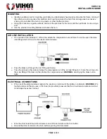 Предварительный просмотр 2 страницы Vixen Horns VXH3118 Installation Manual