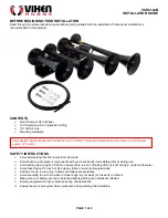 Vixen Horns VXH4124B Installation Manual preview