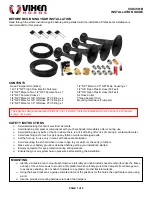 Предварительный просмотр 1 страницы Vixen Horns VXH4901B Installation Manual