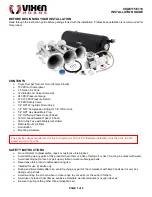 Предварительный просмотр 1 страницы Vixen Horns VXO8115/3118 Installation Manual