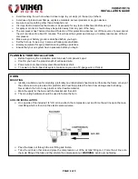 Предварительный просмотр 2 страницы Vixen Horns VXO8210/3114 Installation Manual