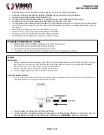 Предварительный просмотр 2 страницы Vixen Horns VXO8210/3114B Installation Manual