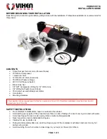 Предварительный просмотр 1 страницы Vixen Horns VXO8210/3118 Installation Manual