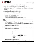 Предварительный просмотр 2 страницы Vixen Horns VXO8330/1164 Installation Manual