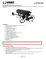 Preview for 1 page of Vixen Horns VXO8330B/1168B Installation Manual