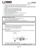 Предварительный просмотр 2 страницы Vixen Horns VXO8334BI Installation Manual