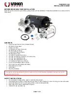 Предварительный просмотр 1 страницы Vixen Horns VXO8350/3114C Installation Manual