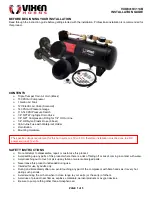 Предварительный просмотр 1 страницы Vixen Horns VXO8410/3114B Installation Manual