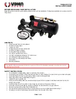 Preview for 1 page of Vixen Horns VXO8410/3311B Installation Manual