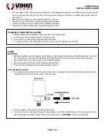 Предварительный просмотр 2 страницы Vixen Horns VXO8410/3318 Installation Manual