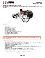 Preview for 1 page of Vixen Horns VXO8410/4124C Installation Manual