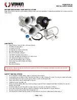 Предварительный просмотр 1 страницы Vixen Horns VXO8705/4114 Installation Manual
