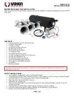 Preview for 1 page of Vixen Horns VXO8715/3118 Installation Manual
