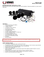 Предварительный просмотр 1 страницы Vixen Horns VXO8715/3118B Installation Manual