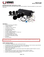 Preview for 1 page of Vixen Horns VXO8715/3118B Installation Manual