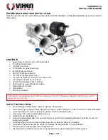 Preview for 1 page of Vixen Horns VXO8805/4114 Installation Manual