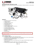 Предварительный просмотр 1 страницы Vixen Horns VXO8815/4114 Installation Manual
