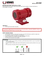 Preview for 1 page of Vixen Horns VXS-1050AR Installation Manual