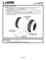 Предварительный просмотр 2 страницы Vixen Horns VXS-1450AR Installation Manual