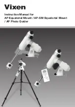 Vixen AP Equatorial Mount Instruction Manual предпросмотр