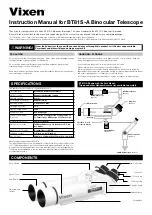 Vixen BT81S-A Instruction Manual preview