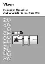 Vixen R200SS Newtonian Reflector Instruction Manual preview