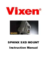 Preview for 1 page of Vixen Sphinx SXD Instruction Manual