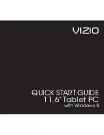 Vizio 11.6" Quick Start Manual предпросмотр