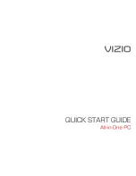 Preview for 1 page of Vizio All-In-One PC Quick Start Manual