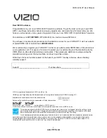 Vizio E 260VP User Manual preview