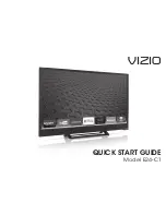 Preview for 1 page of Vizio E24-C1 Quick Start Manual