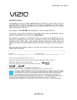 Vizio E260MV User Manual preview