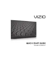 Preview for 1 page of Vizio E280-A1 Quick Start Manual