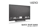 Preview for 1 page of Vizio E28h-C1 Quick Start Manual