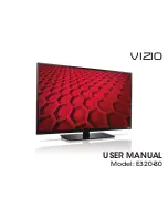 Vizio E320-B0 User Manual предпросмотр