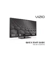 Preview for 1 page of Vizio E320i-A2 Quick Start Manual