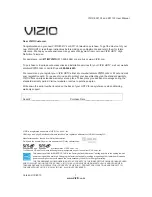 Vizio E320VL User Manual preview