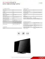 Preview for 2 page of Vizio E322AR Specifications