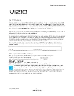 Vizio E420VO User Manual preview