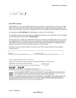 Preview for 1 page of Vizio E422VA User Manual