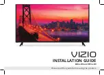 Preview for 1 page of Vizio E48u-D0 Installation Manual