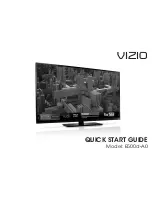 Vizio E500d-A0 Quick Start Manual предпросмотр